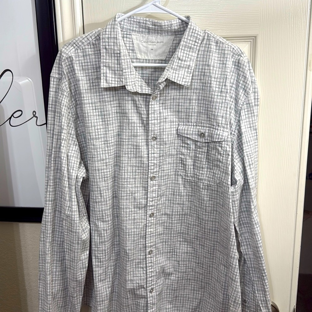 NWT Men’s Calvin Klein XXL Button Down Shirt